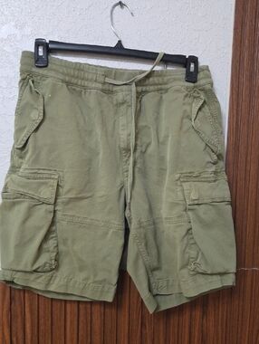 Polo by Ralph Lauren Olive Cargo Shorts with Drawstring Waist